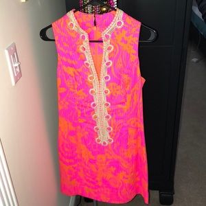 Lilly Pulitzer Pink and Orange Mini Dress